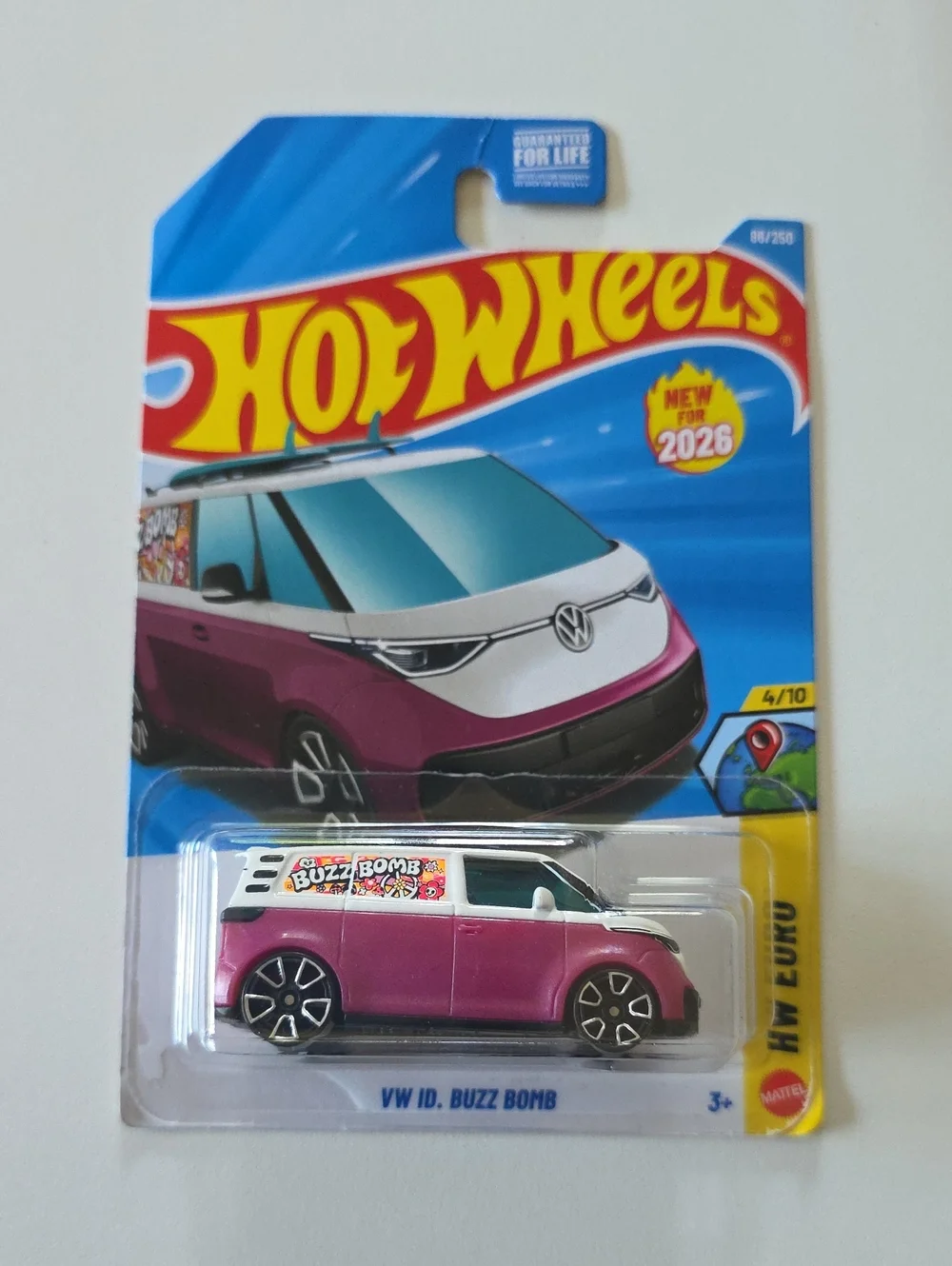Hot Wheels Euro Cars - Assorted Red & Yellow Vehicles And Double Decker Bus